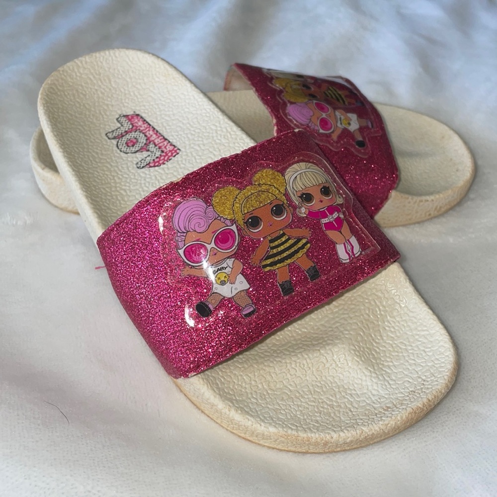 Girls LOL Surprise Slides Slippers - size 11/12
